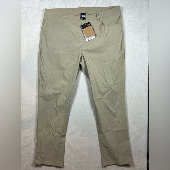 NWT The North Face Size 40 Twill Beige FlashDry 5 Pocket Tactical Outdoor Pants - Picture 2 of 11